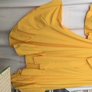 Elegant Yellow Women's Dress
